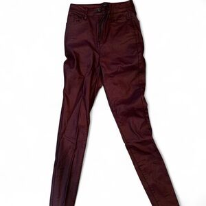 Burgundy Skinny Pants